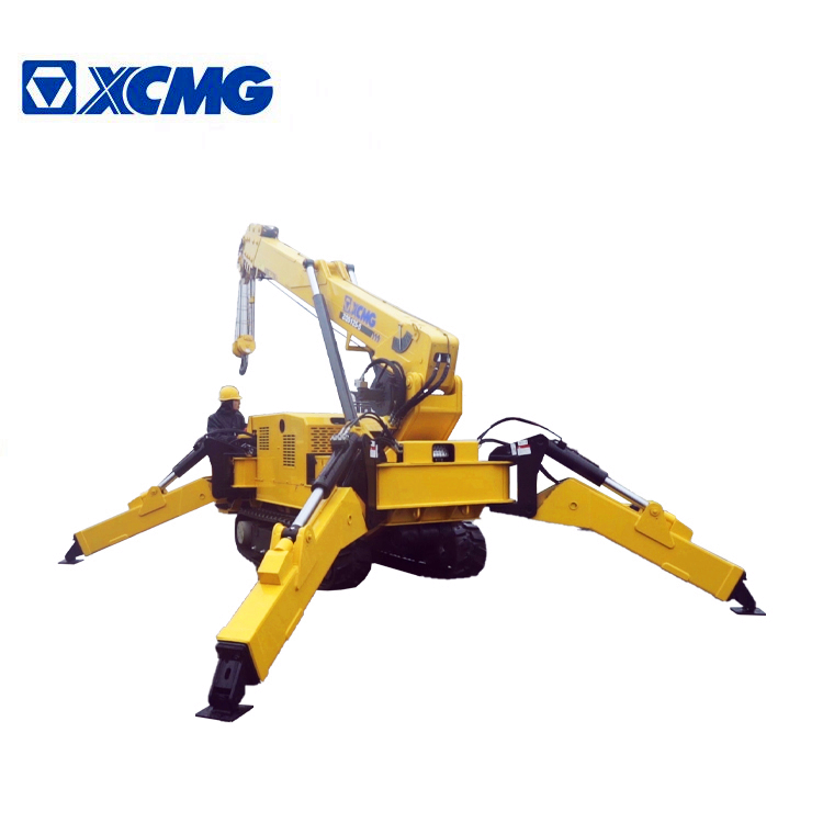 XCMG construction spider crane ZQS125-5 small spider lift truck crane for sale